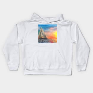 Come sail away with me Kids Hoodie